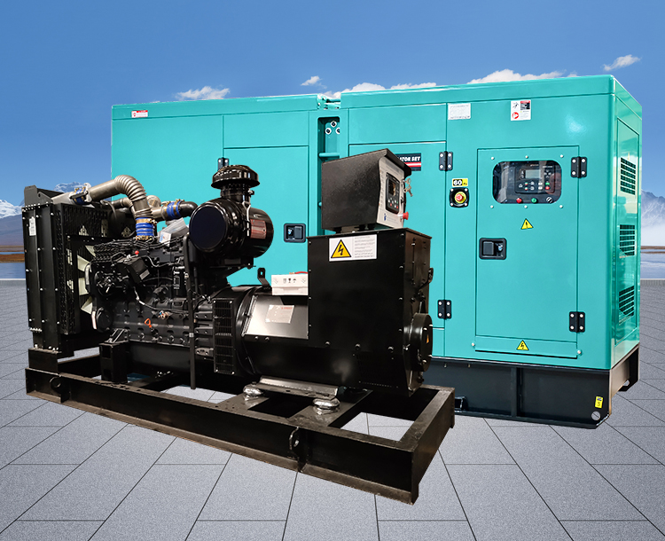250KW上柴股份静音型发电机，SC10E420D2发动机，低噪音环保设计
